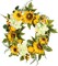 Sunflower Wreath with Hydrangeas, Lemons, Big Berry,Summer Wreath for Front Door, Unique Housewarming Gift,mother'day Gift,Farmhouse Porch Decor, Wall Decor-22IN